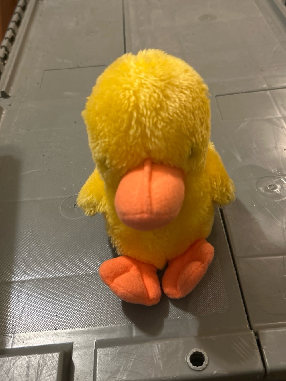 Gund Yellow Plush Duck with Orange Beak & Feet